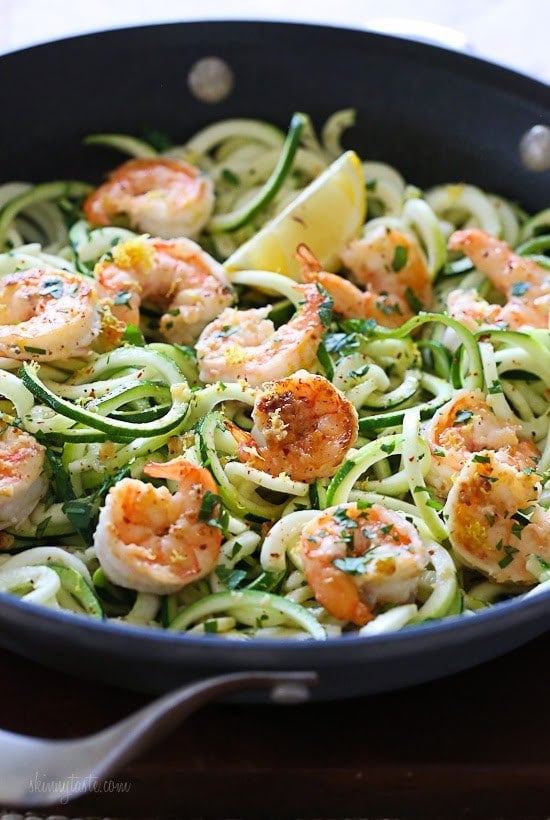 Top 25 Most Popular Skinnytaste Recipes 2015 Top 25 Most Popular Skinnytaste Recipes 2015 – Shrimp Scampi Zucchini Noodles #4