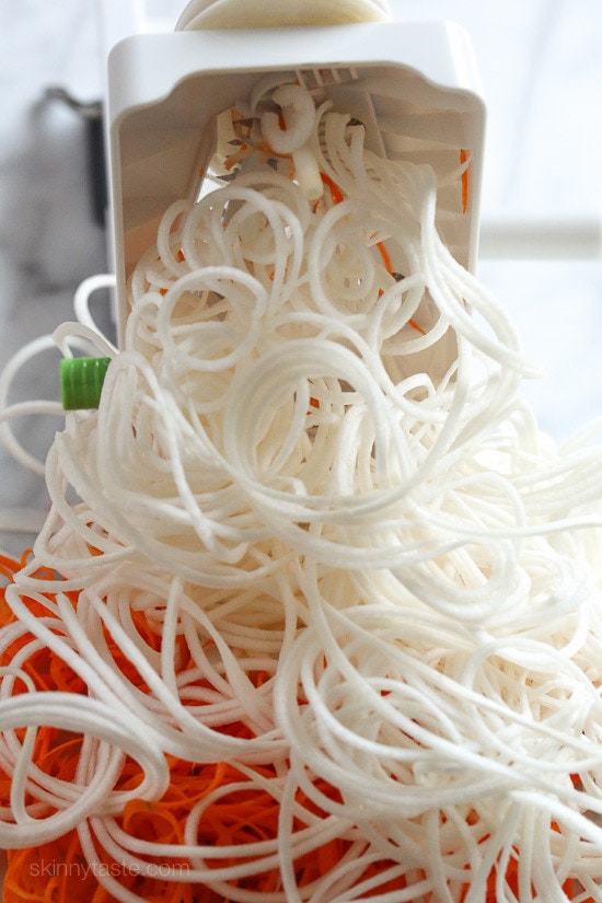 Spiralized Turnip and Potato Au Gratin Casserole with Turkey This spiralized turnip, carrot and potato au gratin casserole is baked with turkey in a light cream sauce finished with grated Gruyere cheese – a dish worthy for your Holiday table.
