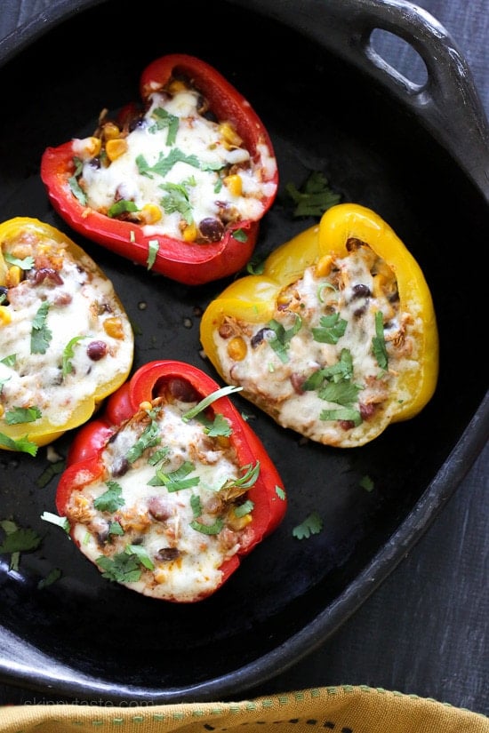 Chicken Taco Chili Stuffed Peppers Chicken Taco Chili Stuffed Peppers