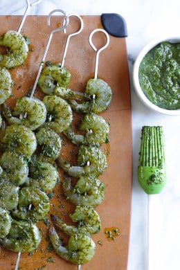 Chermoula is a sauce, similar to a pesto, used in North African cooking as a marinade to flavor fish or seafood, but it can be used on other meats, vegetables or stirred into couscous.