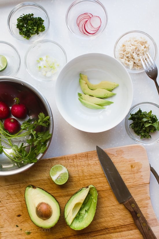 avocado crab toast
