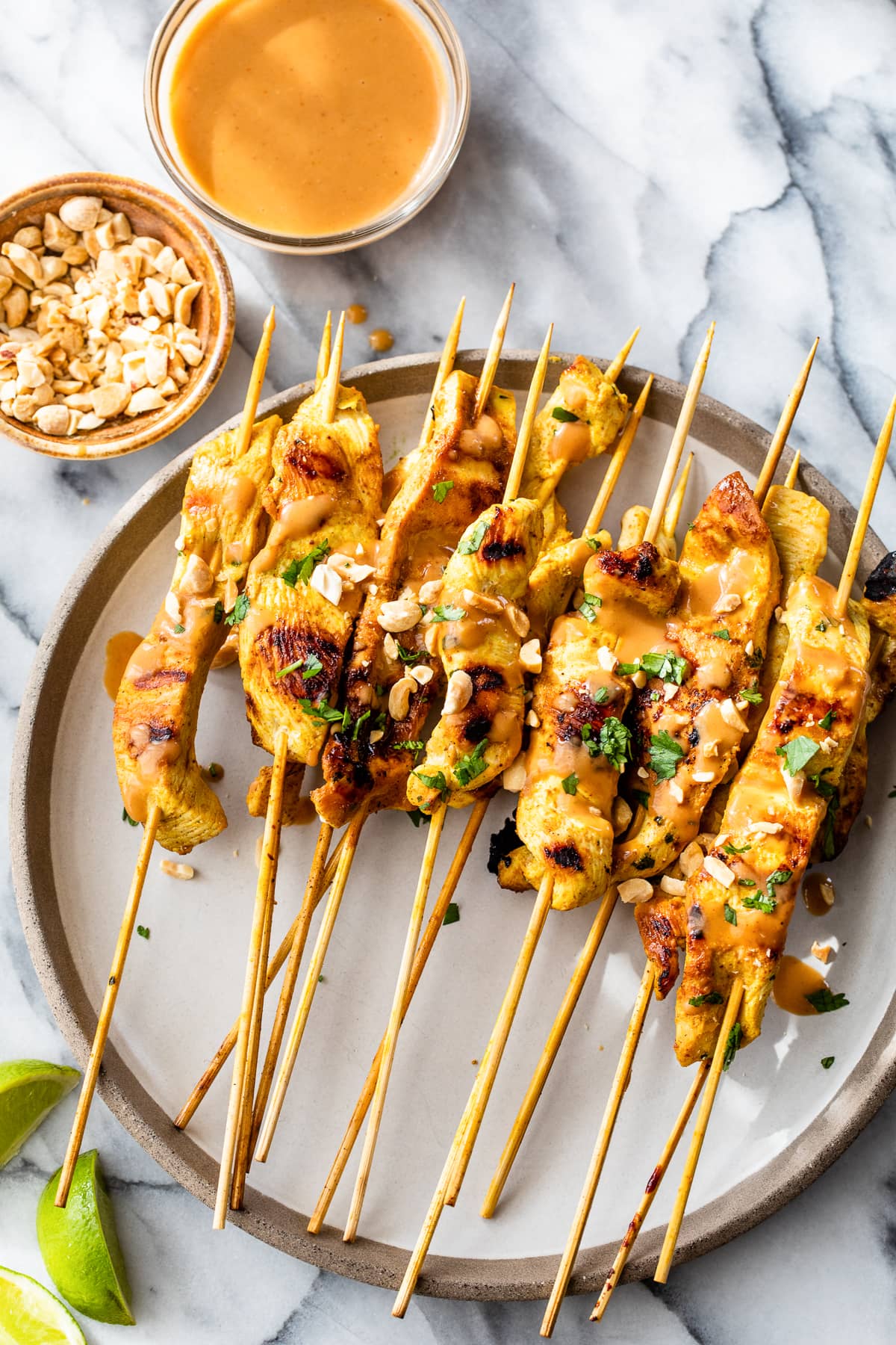 Chicken Satay with Peanut Sauce