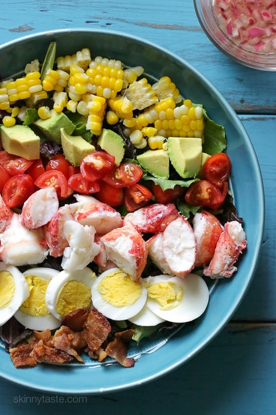 Lobster Cobb Salad – a classic Cobb salad with a light summer twist.