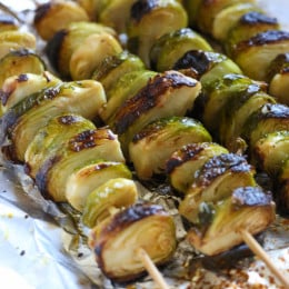 When you think of grilled vegetables, corn, eggplant, peppers and zucchini usually come to mind. But did you know you can make brussels sprouts on the grill too? They come out charred on the edges and make the perfect side to grilled steaks, pork or chicken.