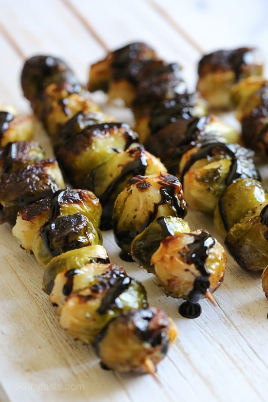 When you think of grilled vegetables, corn, eggplant, peppers and zucchini usually come to mind. But did you know you can make brussels sprouts on the grill too? They come out perfectly charred on the edges and make the perfect side to grilled steaks, pork or chicken.