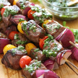 My favorite way to eat steak is topped with this AWESOME chimichurri sauce! It adds flavor and zing to anything you're grilling!