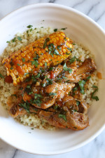 Instant Pot Chicken Stew with corn (pollo guisado) is one of my favorite comfort foods. It's a simple dish, but my whole family loves it. I make it at least 2 times a month!