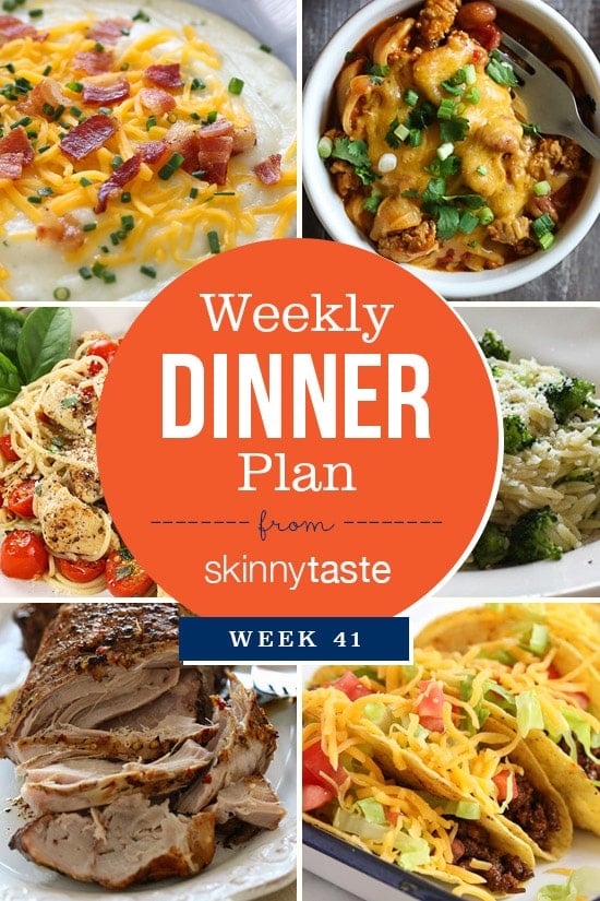 Skinnytaste Dinner Plan (Week 41)