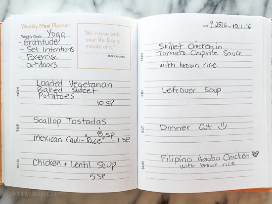 Skinnytaste Dinner Plan (Week 43)