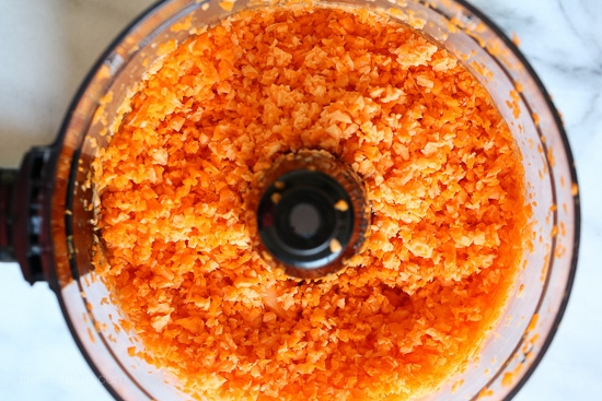 A healthier alternative to tater tots, and a great way to sneak orange-colored vegetables into your kids meals which are high in vitamin C and beta-carotene.
