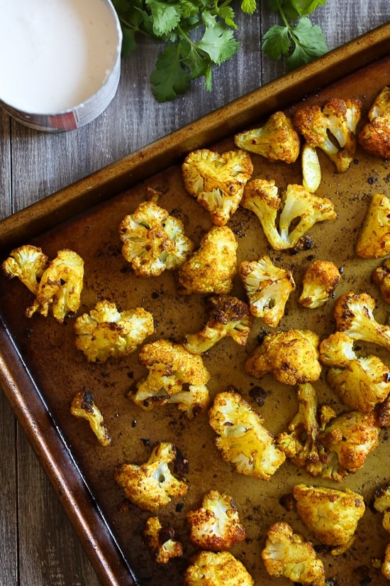 Roasting cauliflower enhances the flavors in this delicious, healthy soup. If you haven't jumped on the turmeric bandwagon yet, this soup is a great place to start! I like to reserve some of the roasted cauliflower as a garnish for the soup.