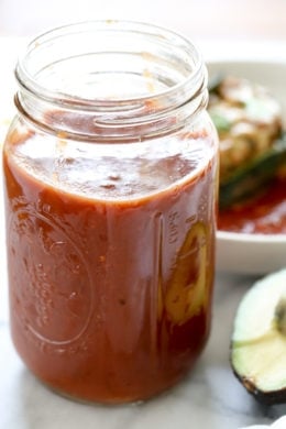 This is hands down, The Best Enchilada Sauce Recipe ever. Once you try this, you'll never buy canned again! If you love enchiladas as much as I do, then making homemade enchilada sauce from scratch is a must.