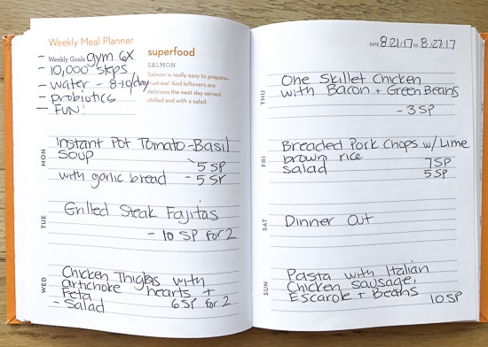 Skinnytaste Dinner Plan (Week 88)