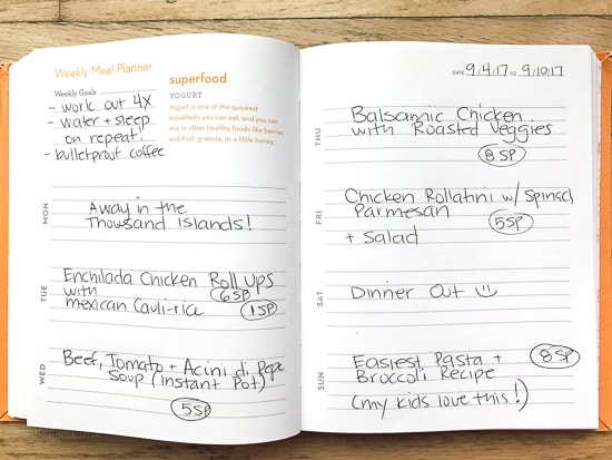 Skinnytaste Dinner Plan (Week 90)