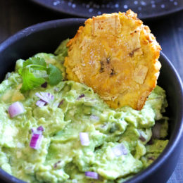 Tostones (Twice Air Fried Plantains)
