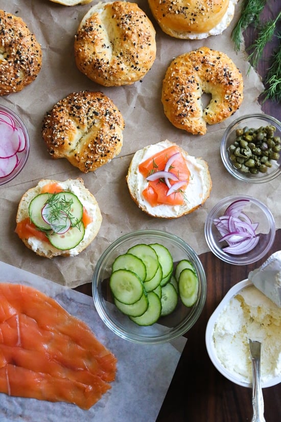 How To Setup an Easy Bagel Bar Brunch Setting up a bagel bar is the perfect fuss-free breakfast or brunch solution for easy entertaining!