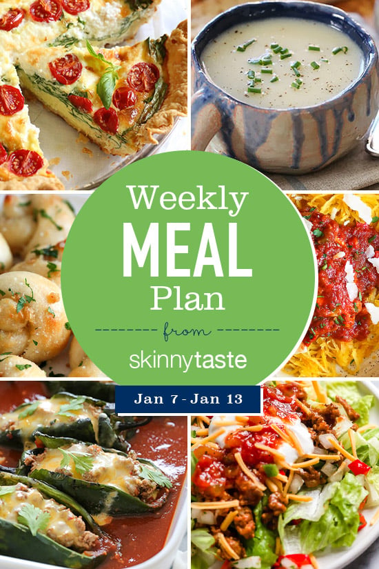 A free 7-day flexible weight loss meal plan including breakfast, lunch and dinner and a shopping list. All recipes include calories and Weight Watchers Freestyle™ SmartPoints®.