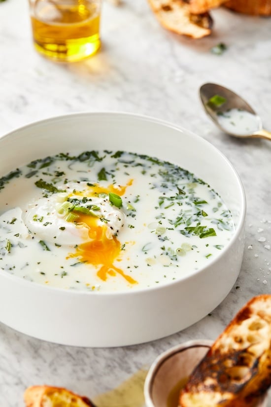 Changua (Colombian Milk and Egg Soup) is a typical breakfast in Bogotá, the capital of Colombia where my mom was born. It's also know to cure hangovers.