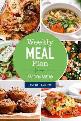A free 7-day flexible weight loss meal plan including breakfast, lunch and dinner and a shopping list. All recipes include calories and updated WW Smart Points.