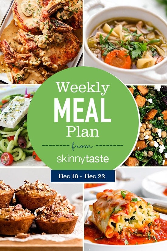 A free 7-day flexible weight loss meal plan including breakfast, lunch and dinner and a shopping list. All recipes include calories and updated WW Smart Points.