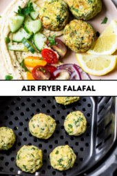 Pinterest image for Air Fryer Falafel.