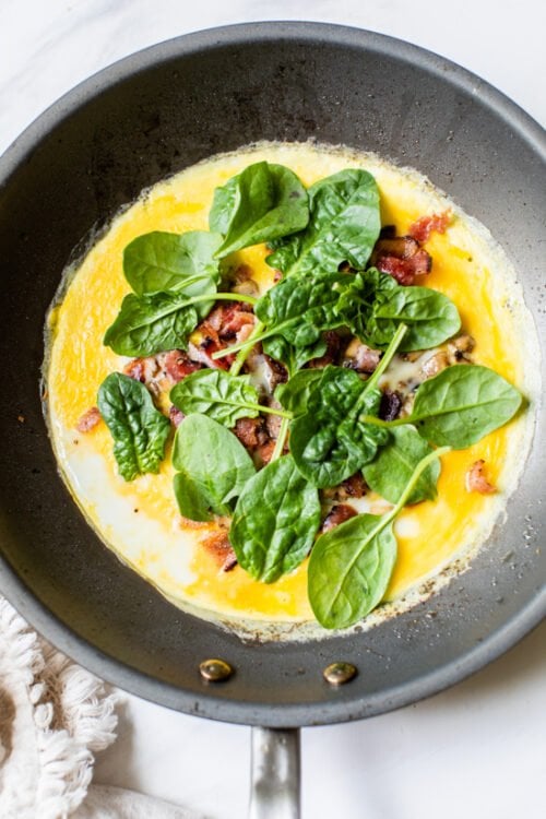 Spinach and Mushroomo Omelet Wrap-2
