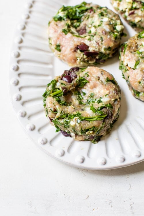 raw turkey burgers