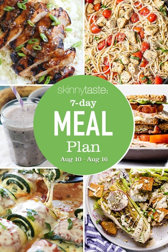 7 Day Healthy Meal Plan collage