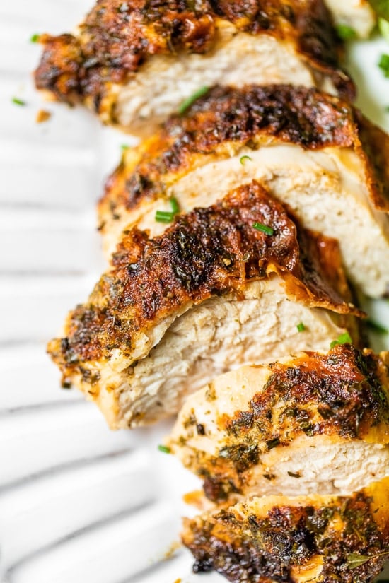 sliced chicken breast