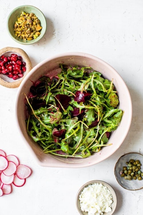 salad with beets