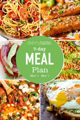 A free 7-day, flexible weight loss meal plan including breakfast, lunch and dinner and a shopping list. All recipes include calories and updated WW Smart Points.