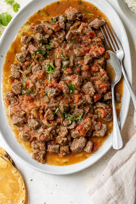 Bistecas a la Mexicana