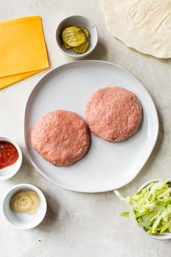 turkey burger raw
