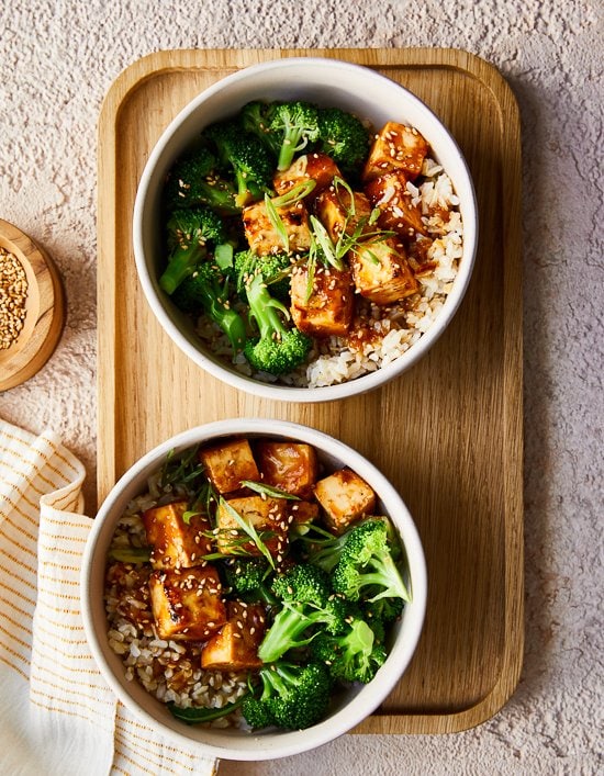 Tofu Broccoli Bowls