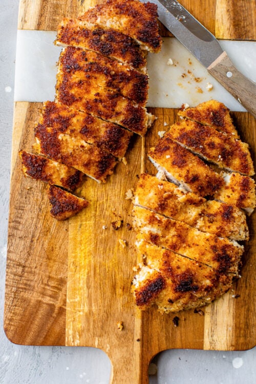 sliced chicken cutlets