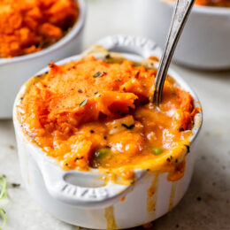 Turkey Mashed Sweet Potato Pot Pie