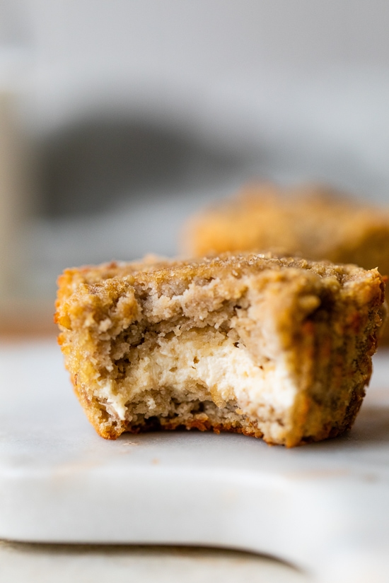 Cream Cheese-Filled Banana Muffins