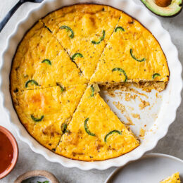 Crustless Potato Jalapeño Quiche