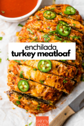 Turkey Meatloaf with beans, corn, enchilada sauce