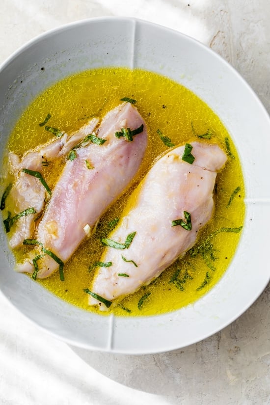 chicken in marinade