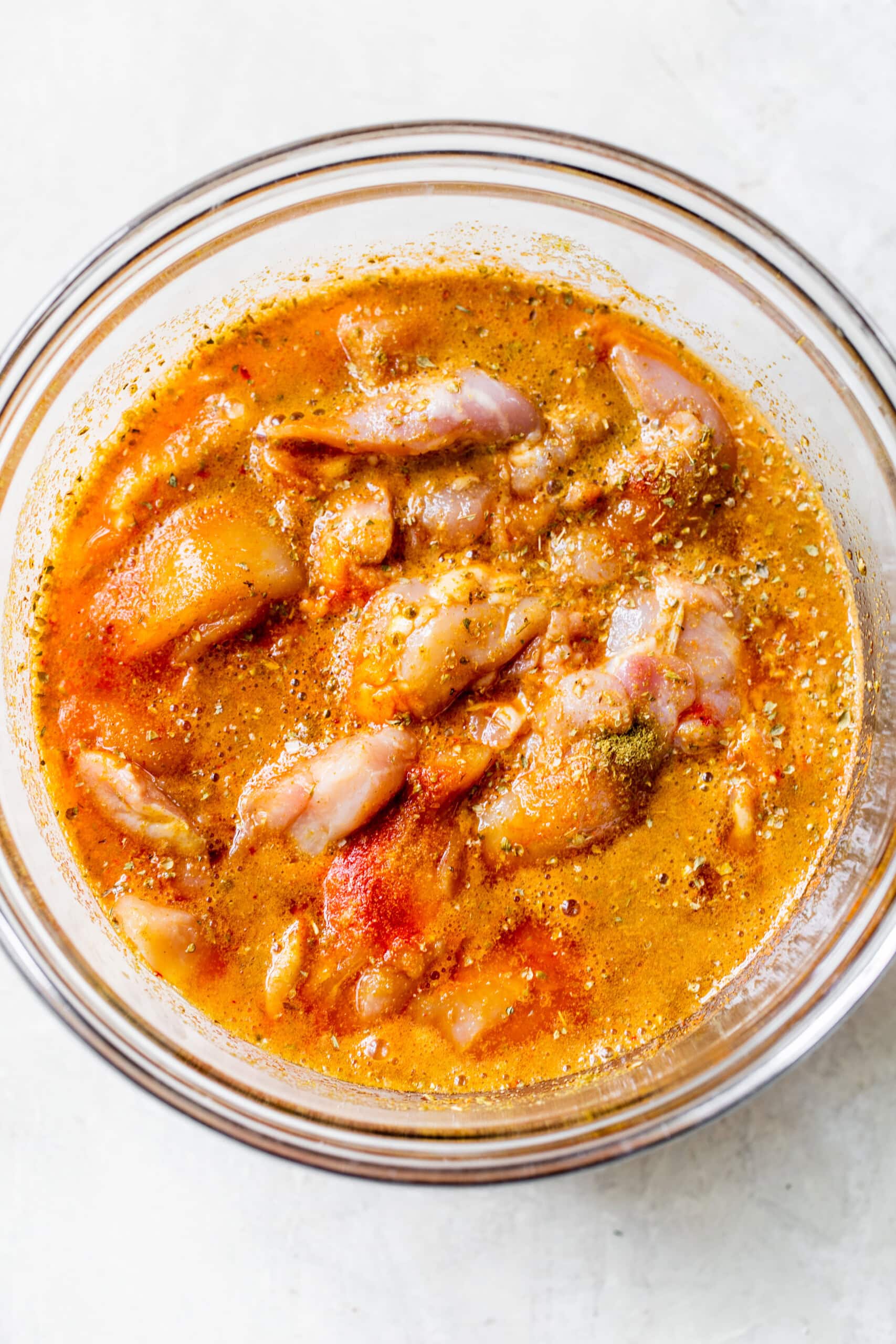 Chicken in marinade