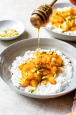 Peach Pie Cottage Cheese Bowls
