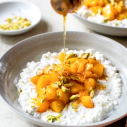 Peach Pie Cottage Cheese Bowls