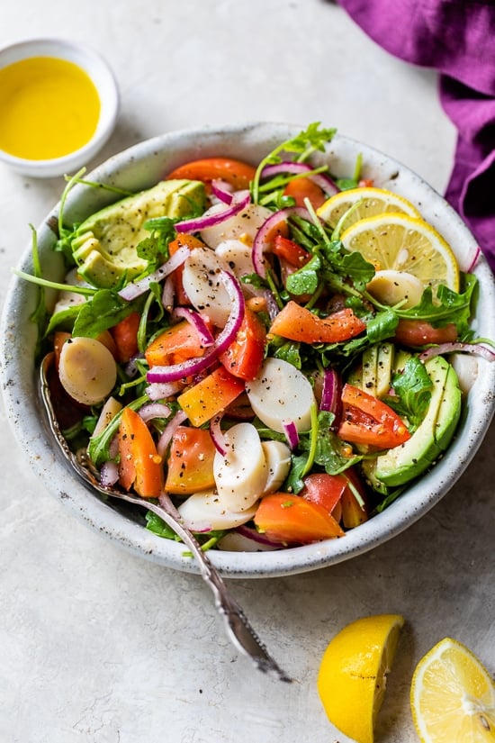 Lemony Hearts of Palm Salad