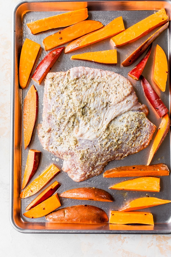 turkey breast and sweet potatoes