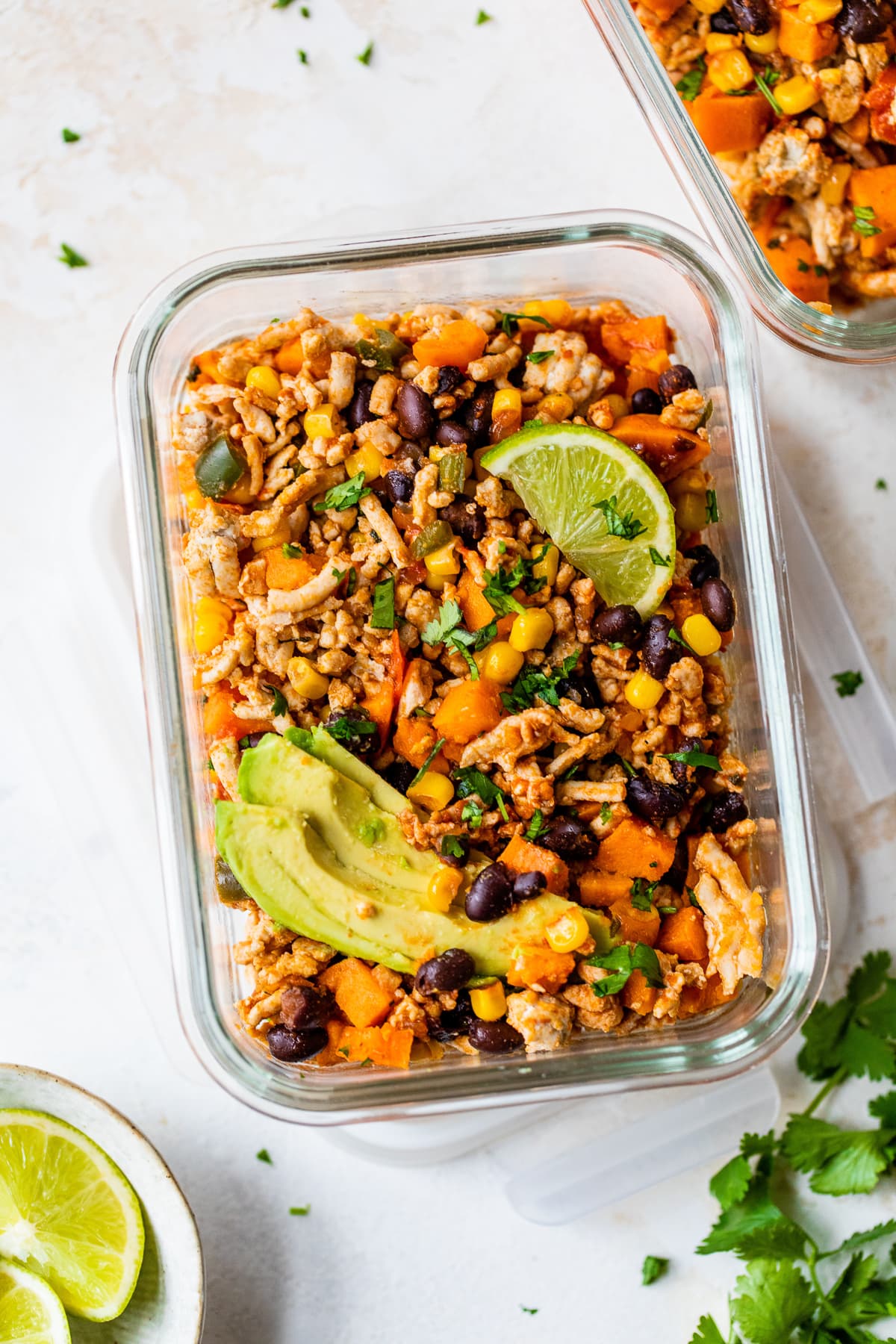 Meal Prep ground turkey and sweet potatoes