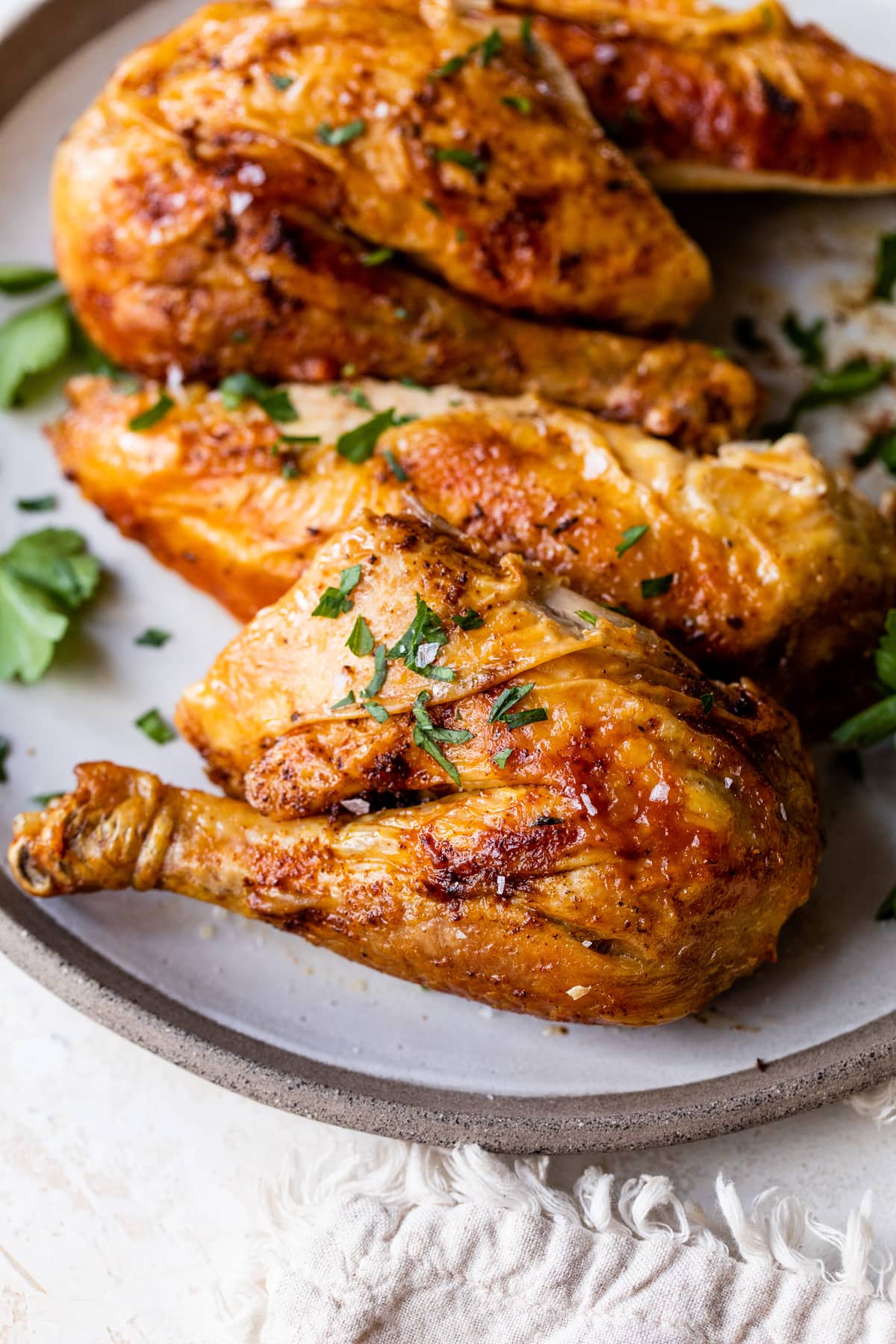 whole cooked chicken cut up