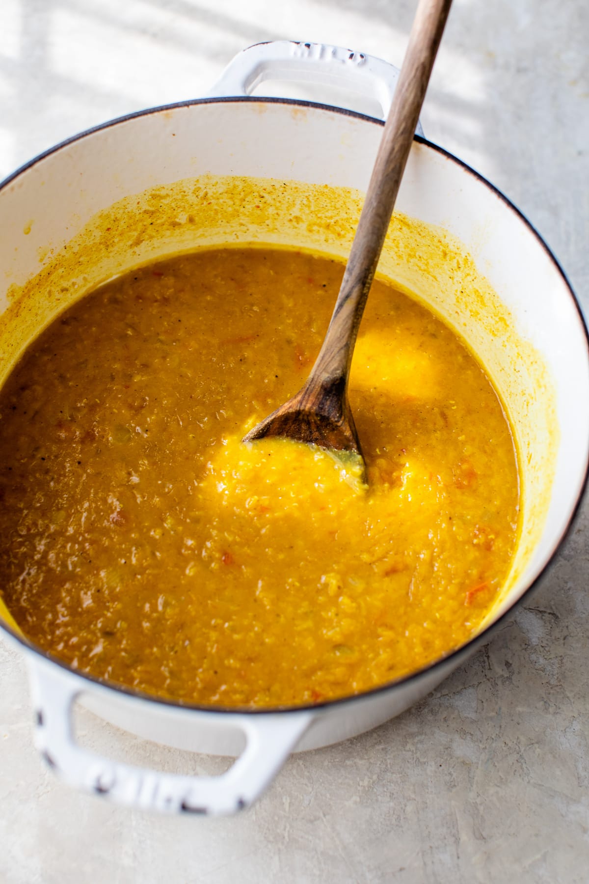 pot of lentils
