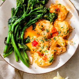 Spicy Shrimp Francese with Calabrian Chili