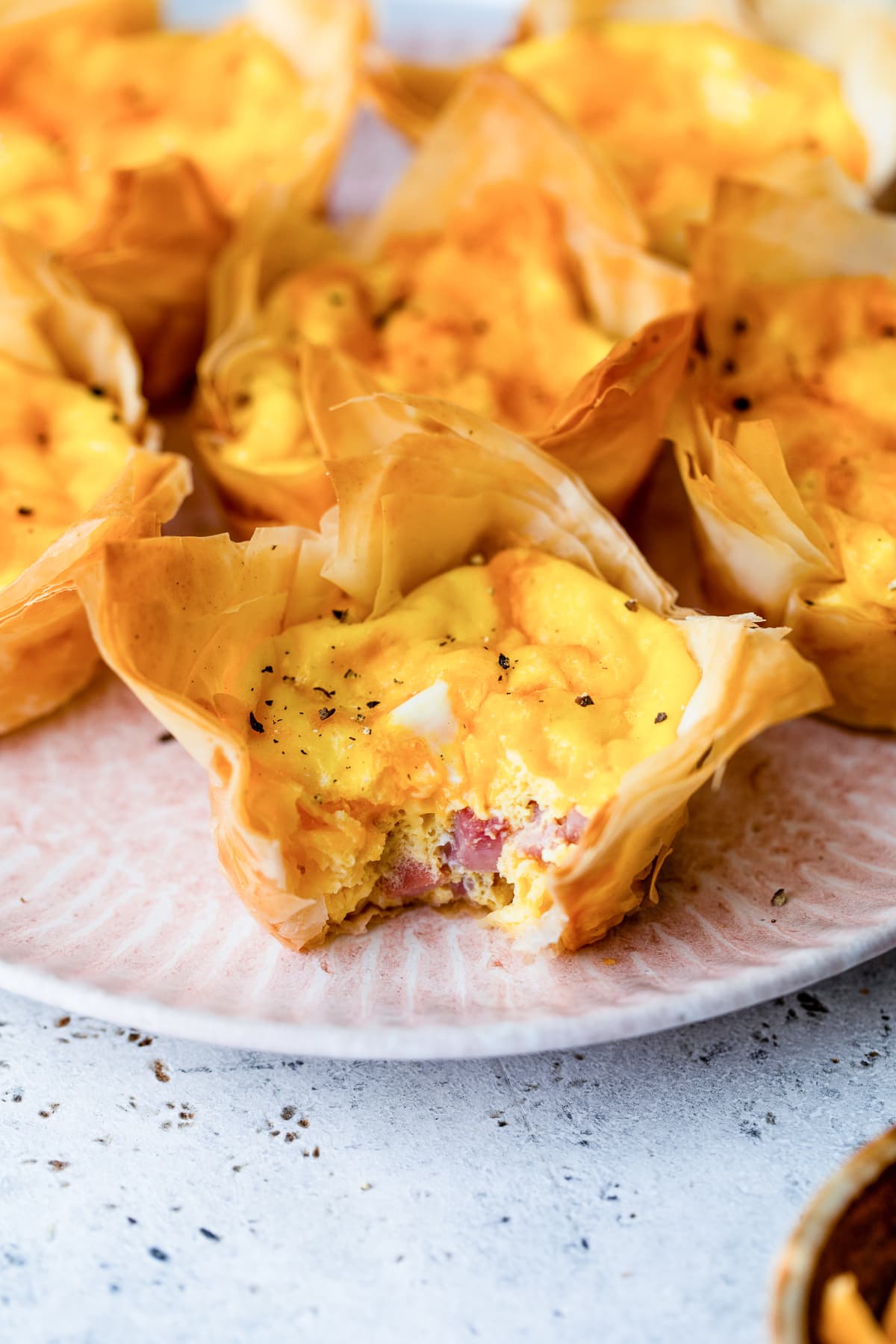 Mini Quiche with Ham and Cheese